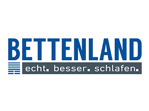 Unser Partner Bettenland Halstenbek mit seinem Logo, echt. besse. schlafen.