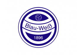 Das Vereinslogo von BW96, ein blauer Kreis mit Ball und Namen