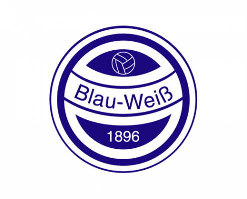 Das Vereinslogo von BW96, ein blauer Kreis mit Ball und Namen