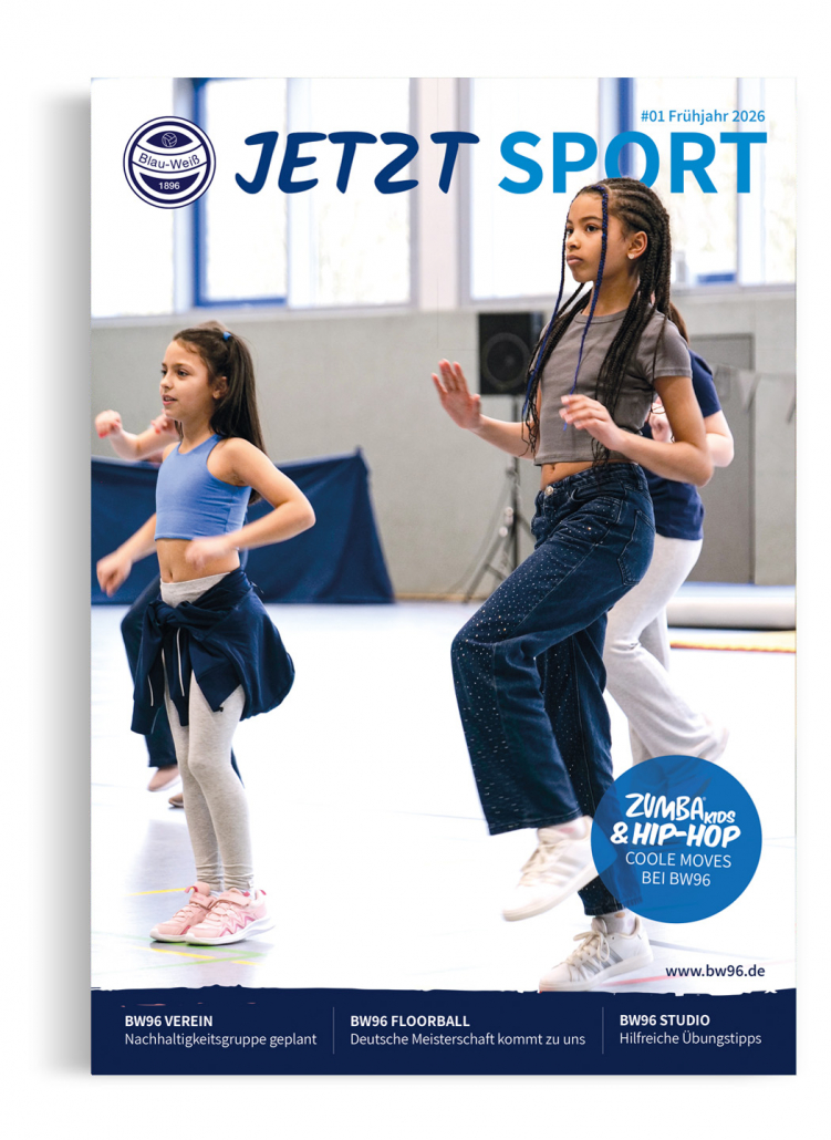 Das Cover der aktuellen Jetzt Sport Ausgabe 1 von 2026 mit tanzenden Hip-Hop Mädchen bei der TTE-Show im Februar 2026